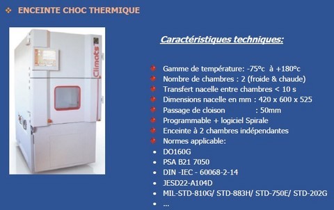 cdetech choc thermique